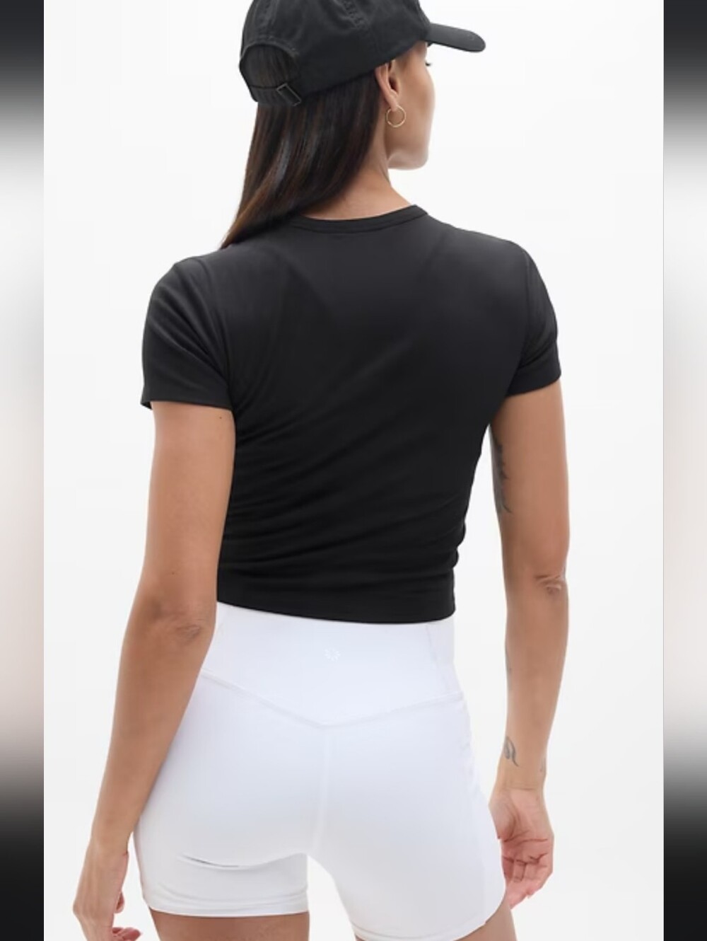 Athleta| Signature Ribbed Cropped Tee - Picture 3 of 8